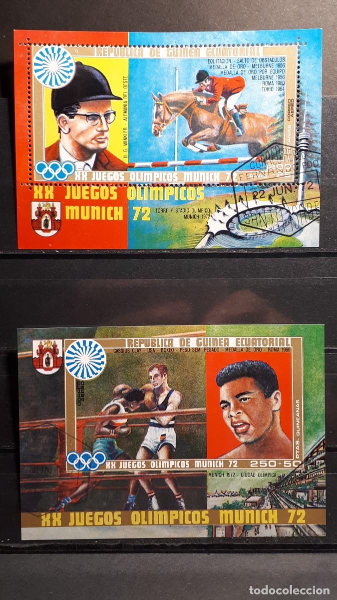 Sellos: GUINEA ECUATORIAL. A&Ntilde;O 1972.&deg;. YVERT HOJAS BLOQUE