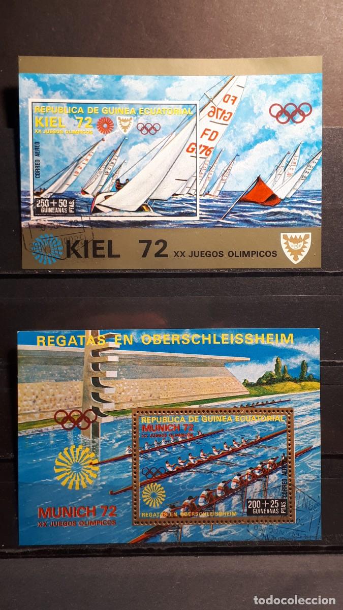 Sellos: GUINEA ECUATORIAL. A&Ntilde;O 1972.&deg;. YVERT HOJAS BLOQUE