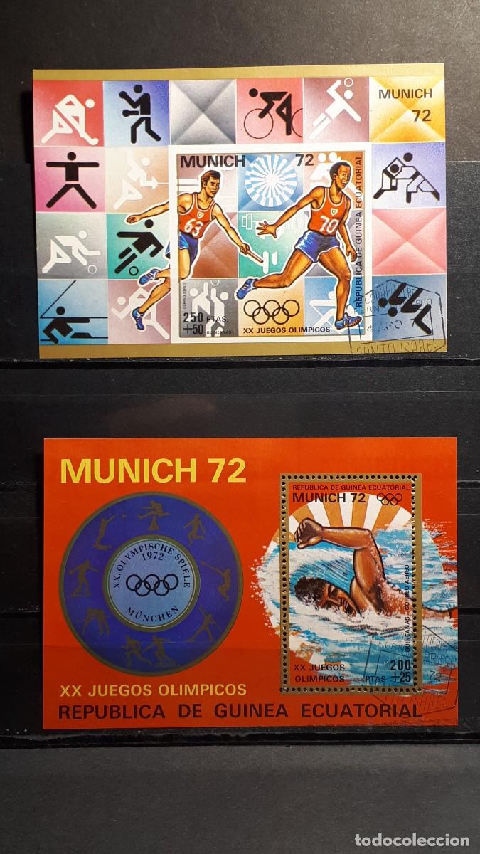 Sellos: GUINEA ECUATORIAL. A&Ntilde;O 1972.&deg;. YVERT HOJAS BLOQUE