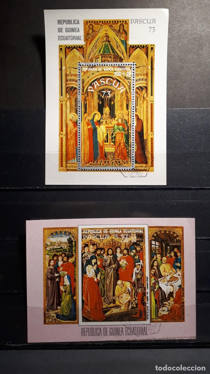 Sellos: GUINEA ECUATORIAL. A&Ntilde;O 1973.&deg;. YVERT HOJAS BLOQUE