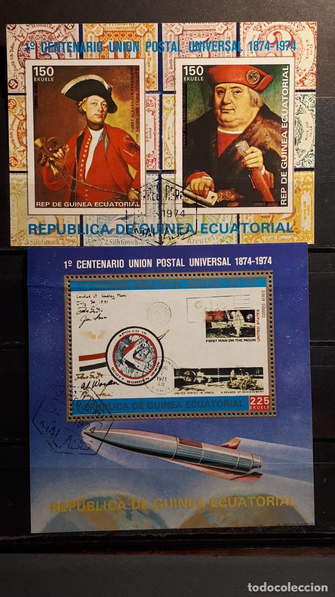 Sellos: GUINEA ECUATORIAL. A&Ntilde;O 1974.&deg;. HOJA BLOQUE