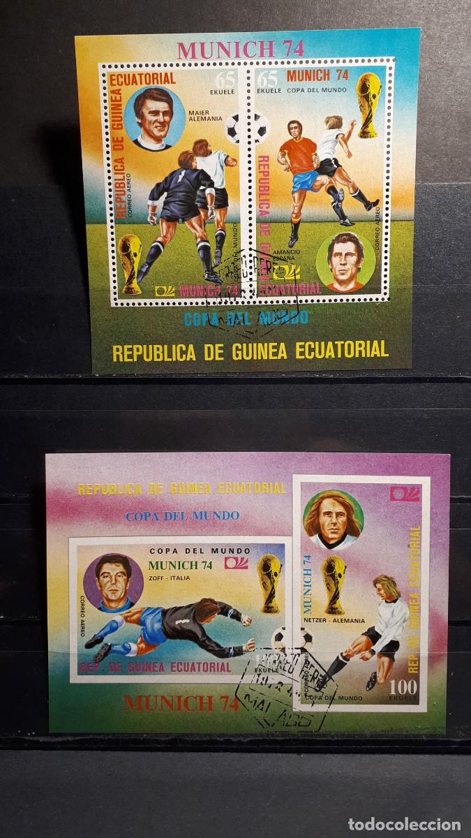 Sellos: GUINEA ECUATORIAL. A&Ntilde;O 1974.&deg;. HOJA BLOQUE