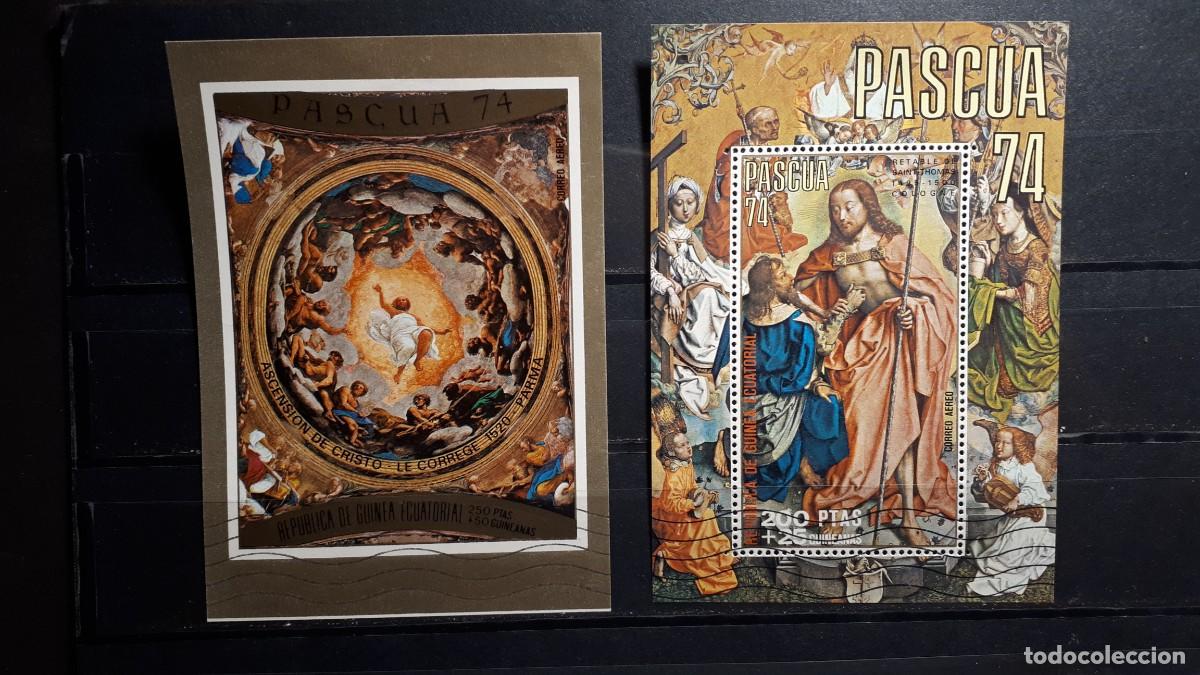 Sellos: GUINEA ECUATORIAL. A&Ntilde;O 1974.&deg;. HOJA BLOQUE