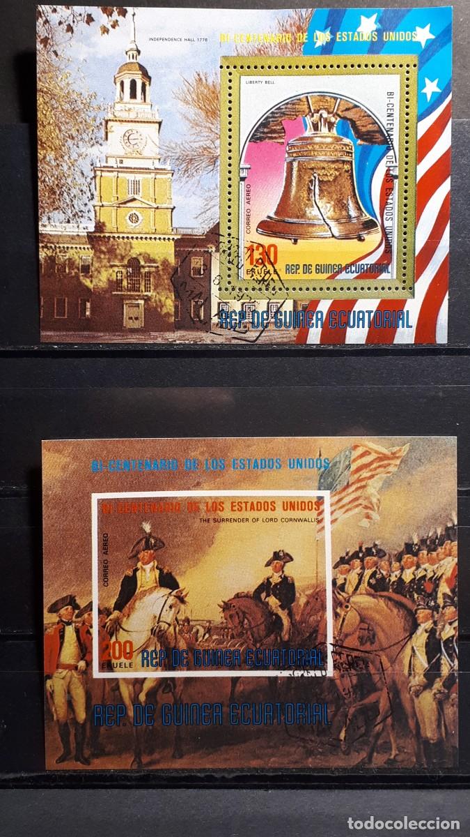Sellos: GUINEA ECUATORIAL. A&Ntilde;O 1975.&deg;. HOJAS BLOQUE