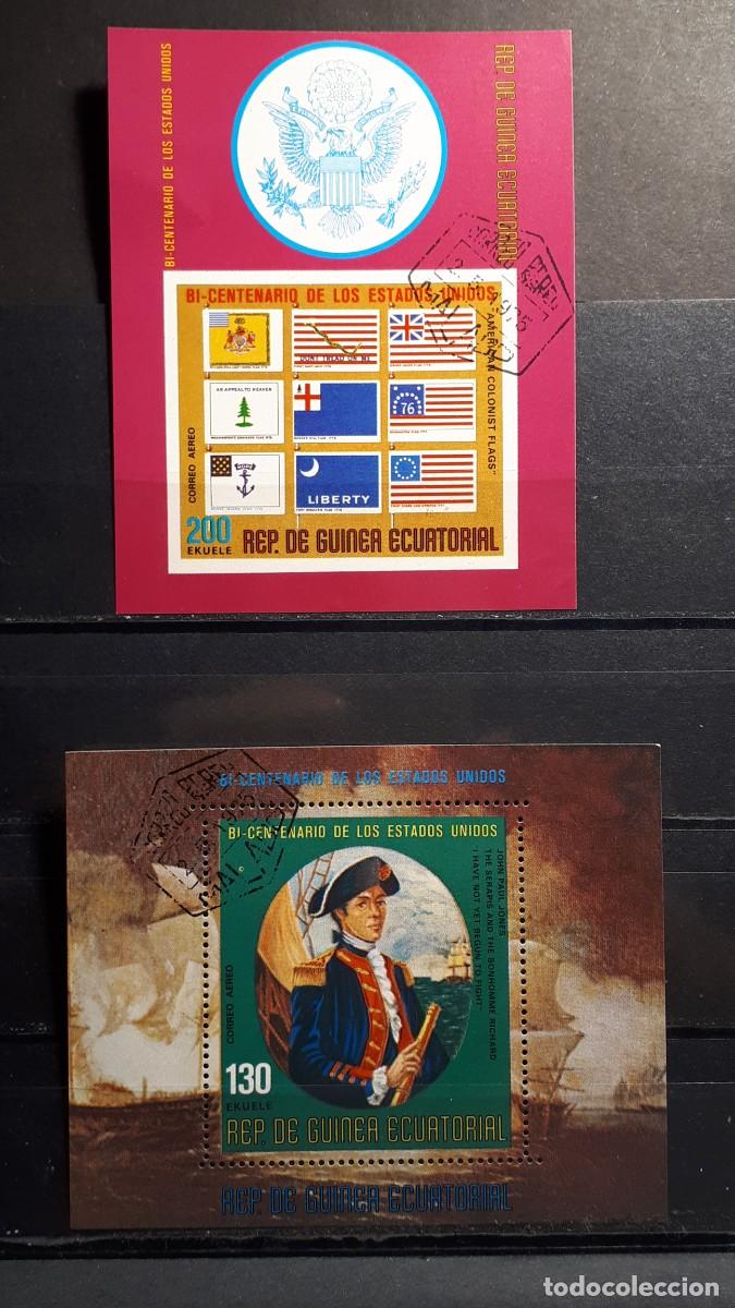 Sellos: GUINEA ECUATORIAL. A&Ntilde;O 1975.&deg;. HOJAS BLOQUE