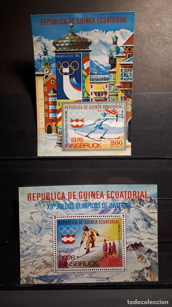 Sellos: GUINEA ECUATORIAL. A&Ntilde;O 1975.&deg;. HOJAS BLOQUE