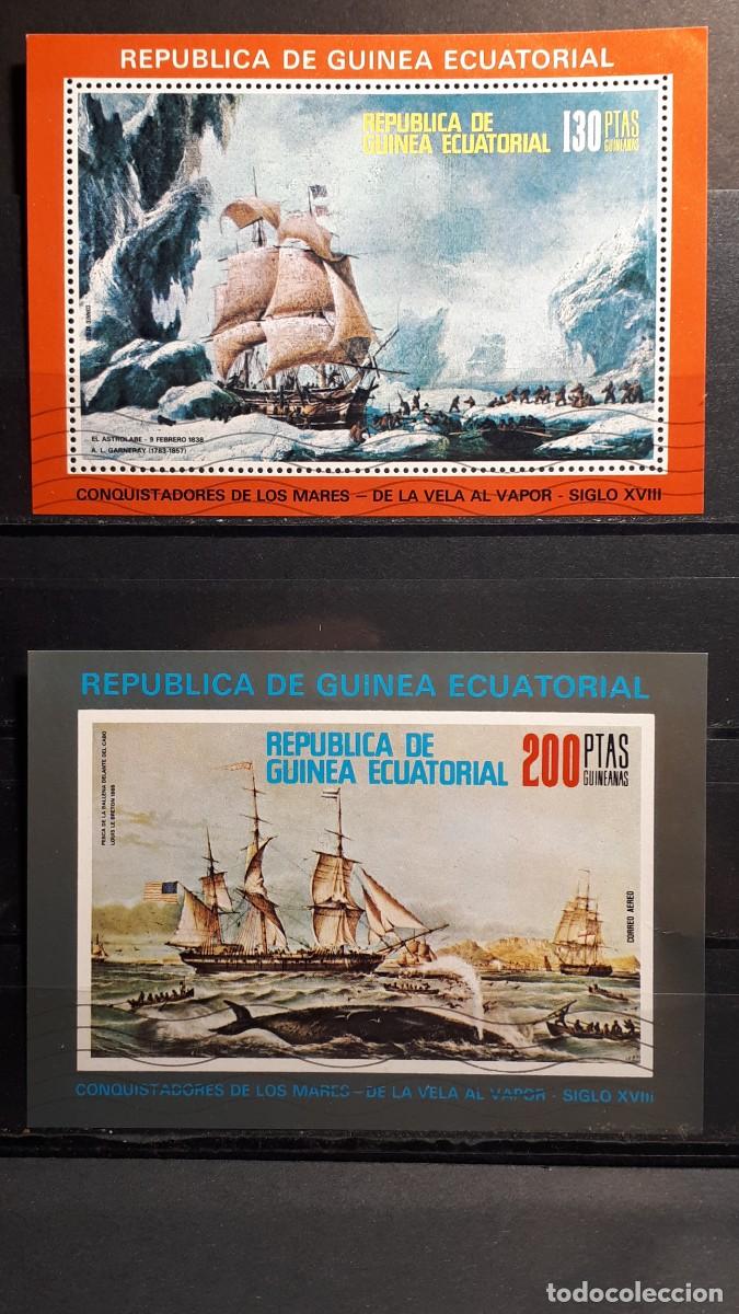 Sellos: GUINEA ECUATORIAL. A&Ntilde;O 1976.&deg;. HOJAS BLOQUE
