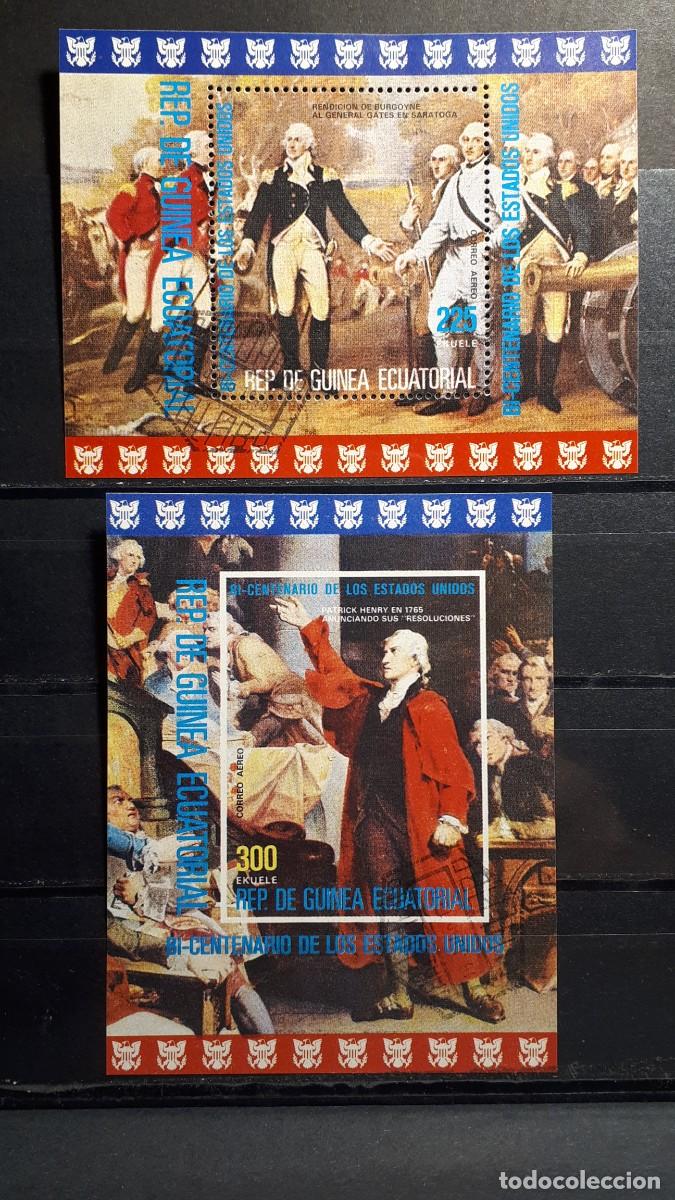 Sellos: GUINEA ECUATORIAL. A&Ntilde;O 1976.&deg;. HOJAS BLOQUE