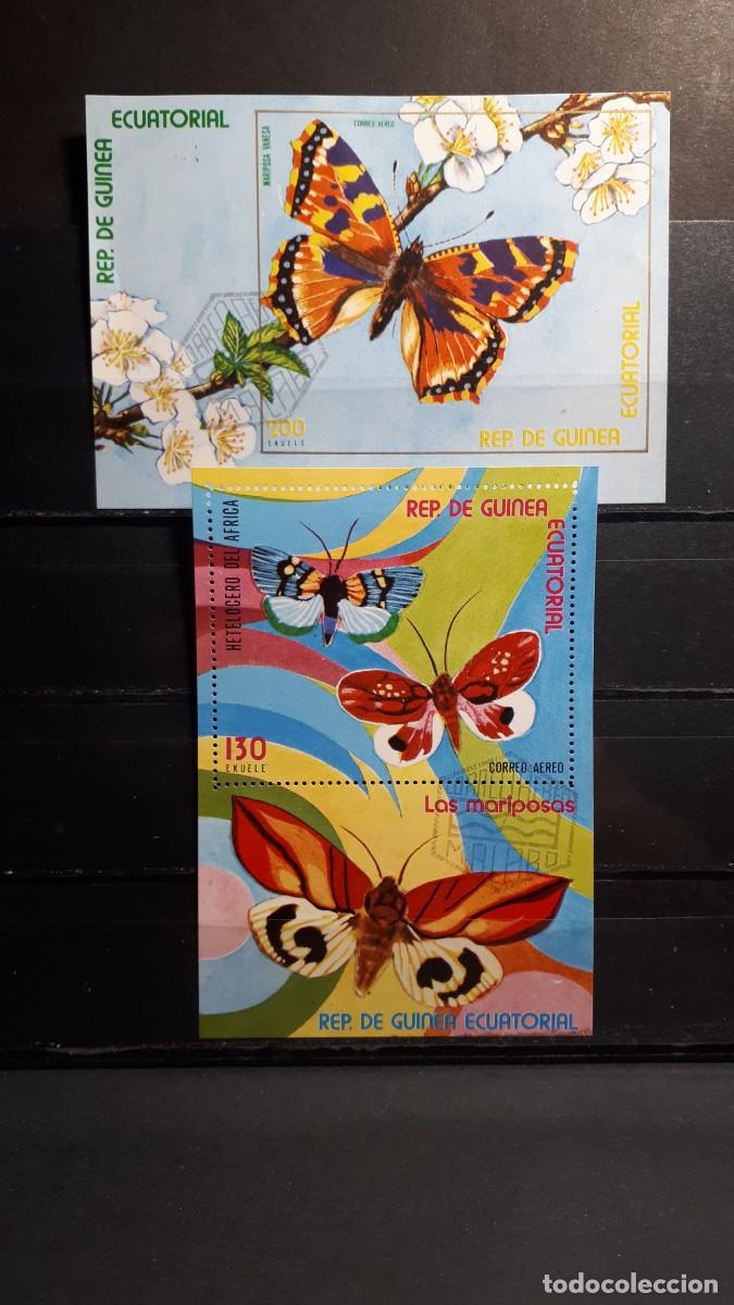 Sellos: GUINEA ECUATORIAL. A&Ntilde;O 1977.&deg;. HOJAS BLOQUE