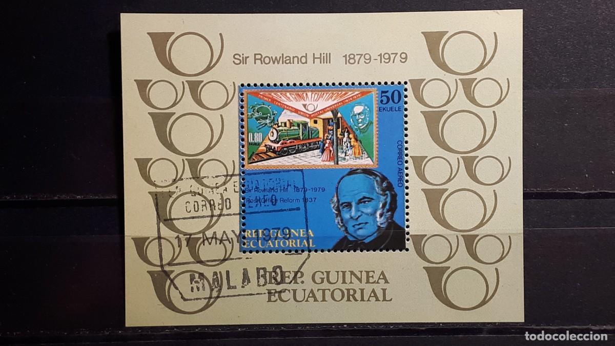 Sellos: GUINEA ECUATORIAL. A&Ntilde;O 1979. &deg;. HOJA BLOQUE