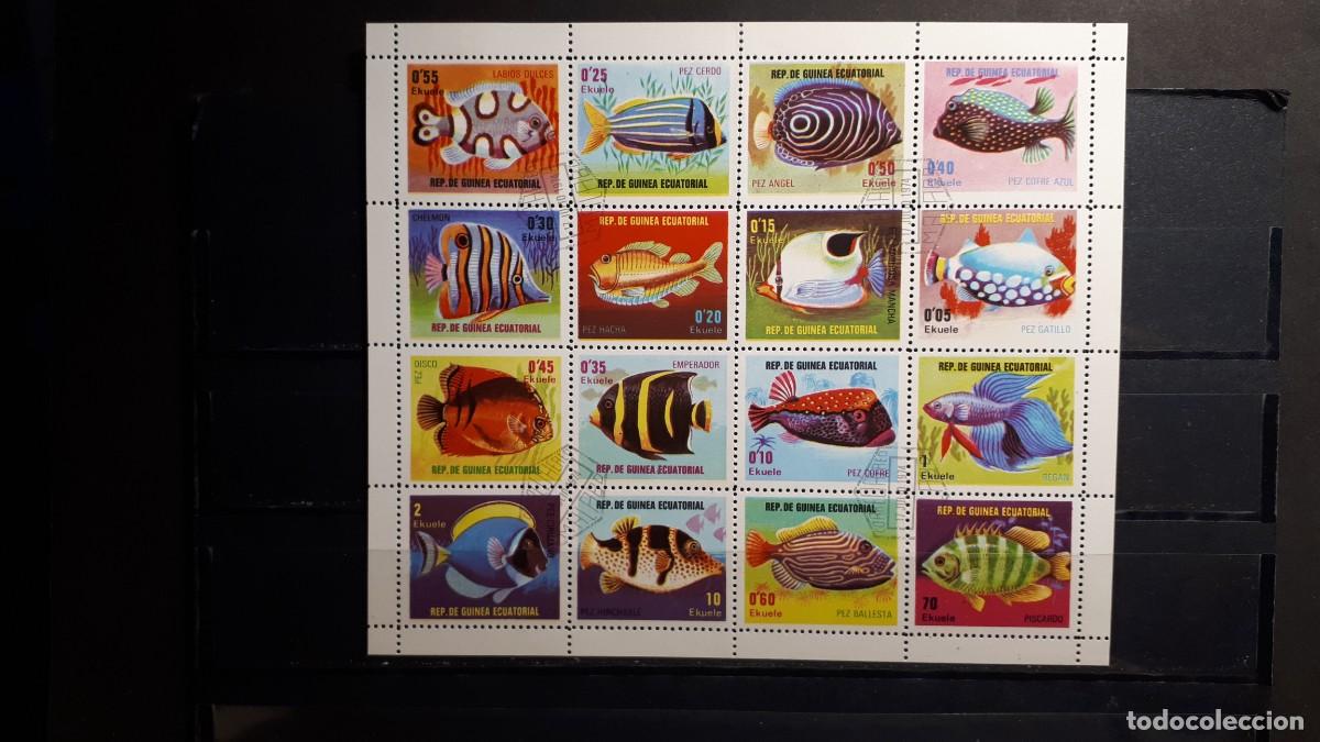 Sellos: GUINEA ECUATORIAL. A&Ntilde;O 1974. &deg;. MINIPLIEGO