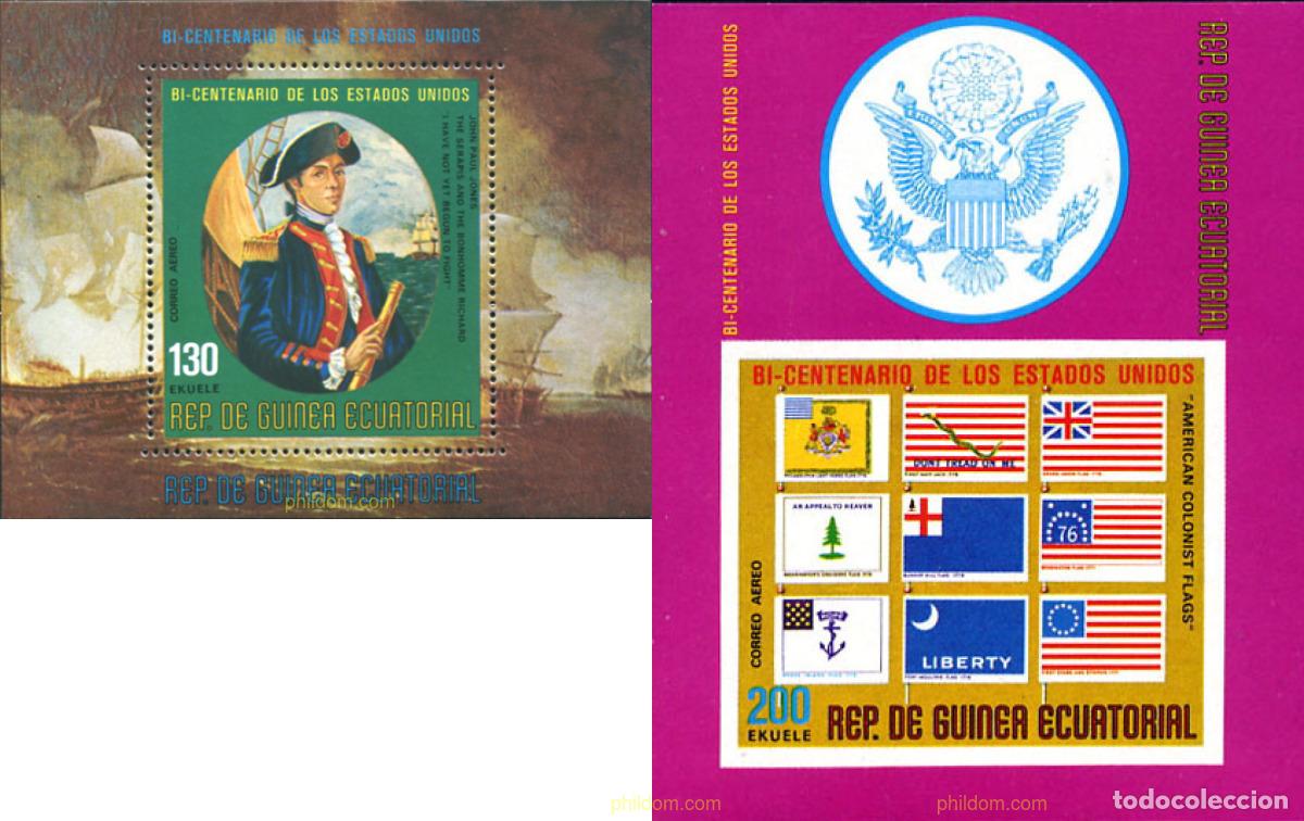 Sellos: 187815 MNH GUINEA ECUATORIAL 1975 200 ANIVERSARIO DE LA INDEPENDENCIA DE LOS ESTADOS UNIDOS