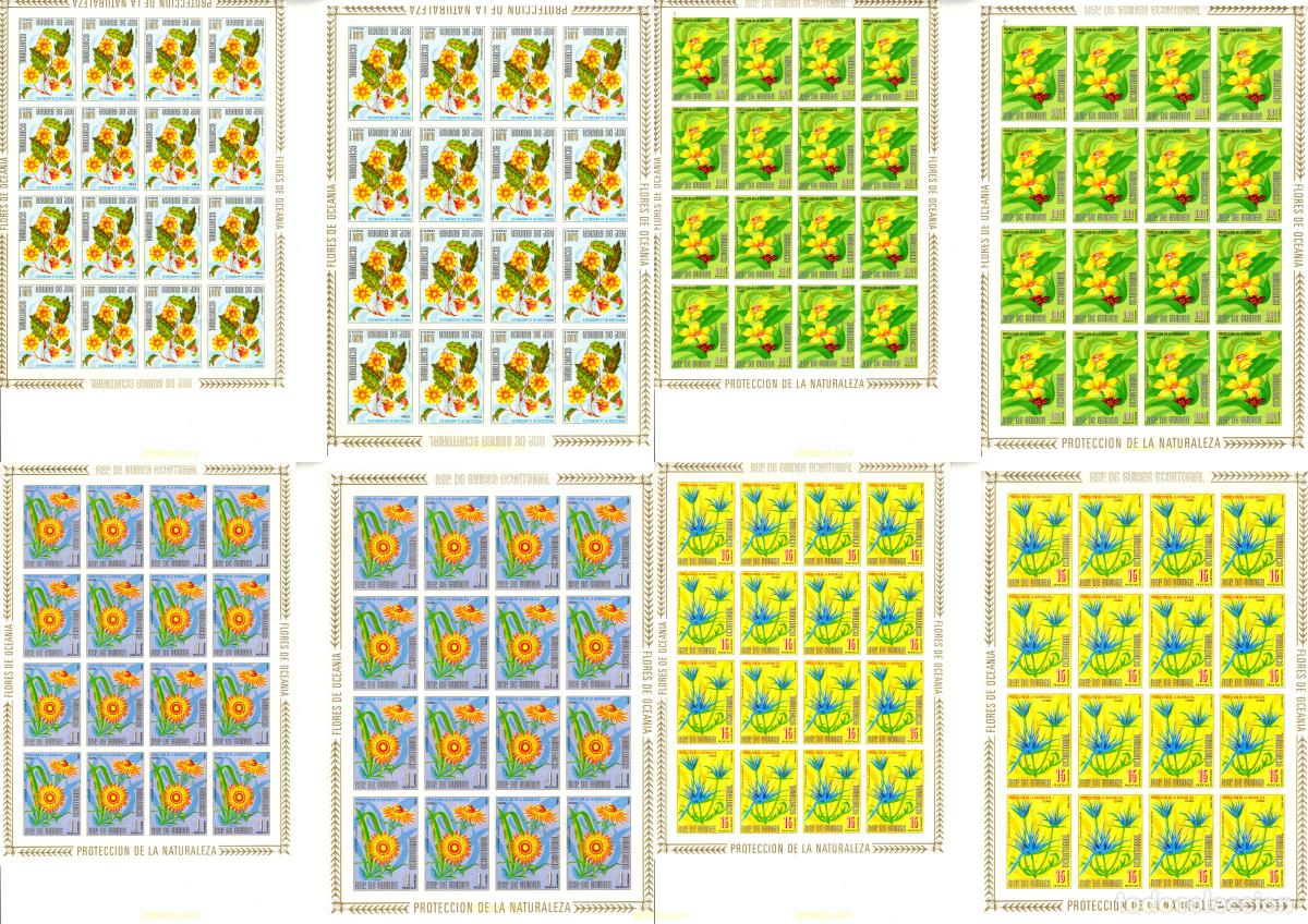 Sellos: 780981 MNH GUINEA ECUATORIAL 1976 FLORES DE OCEANIA Y AMERICA DEL SUR