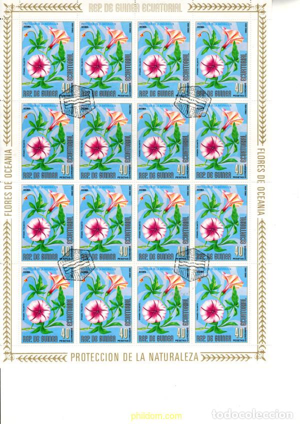 Sellos: 780980 USED GUINEA ECUATORIAL 1976 FLORES DE OCEANIA Y AMERICA DEL SUR