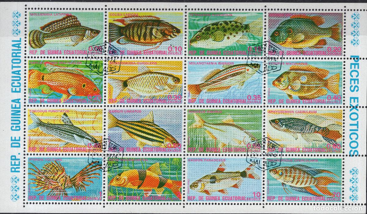 Sellos: GUINEA ECUATORIAL 1975 STAMP MICHEL GQ 688-703