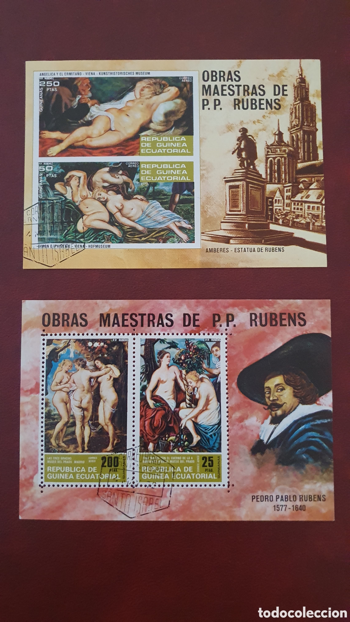 Sellos: HB Rubens. 2 hojas bloque