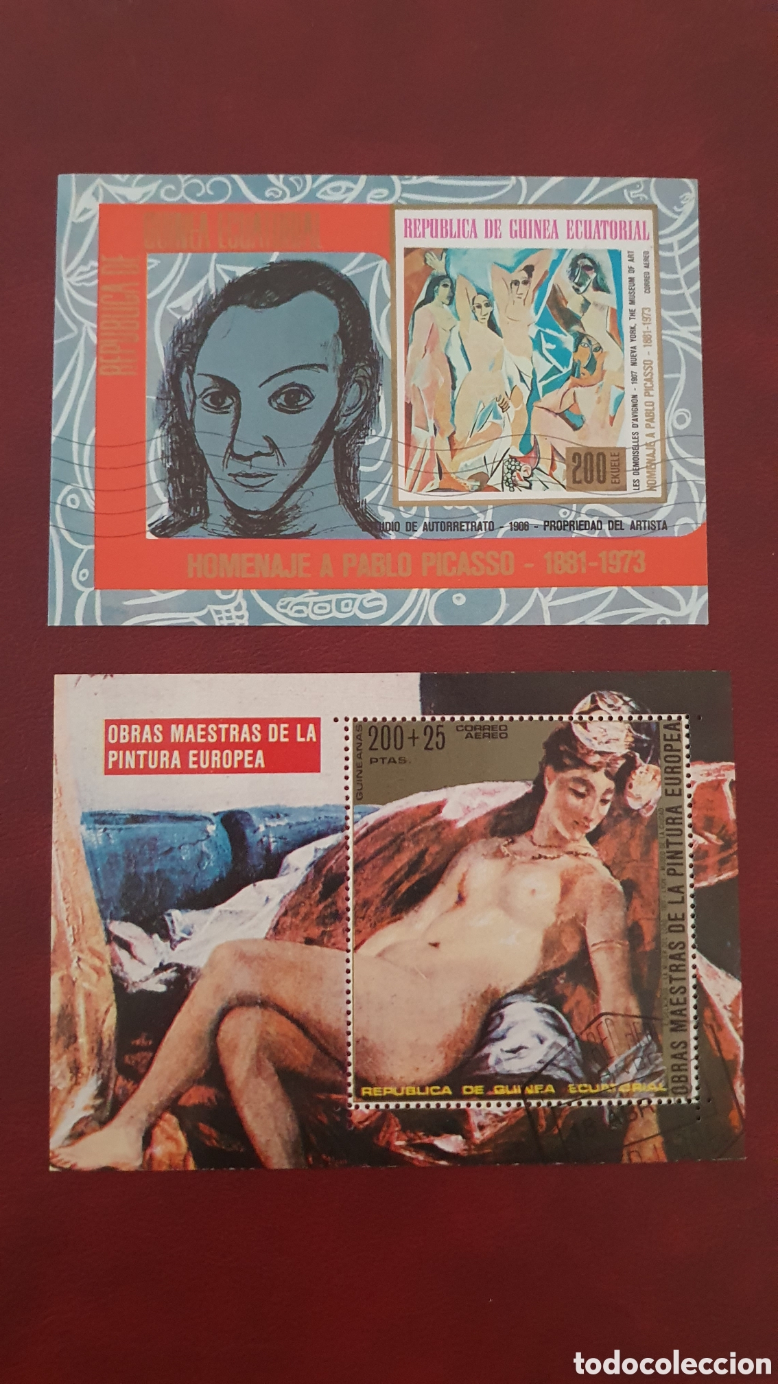 Sellos: Pinturas dos hojas bloque