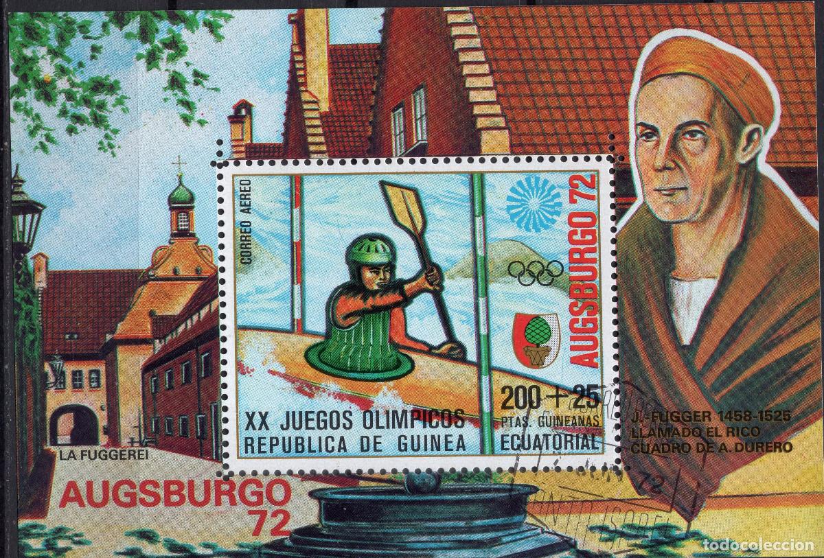 Sellos: GUINEA ECUATORIAL 1972 STAMP MICHEL GQ BL9