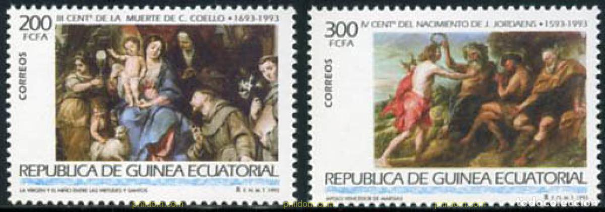 Sellos: 190422 MNH GUINEA ECUATORIAL 1993 GRANDES MAESTROS DE LA PINTURA