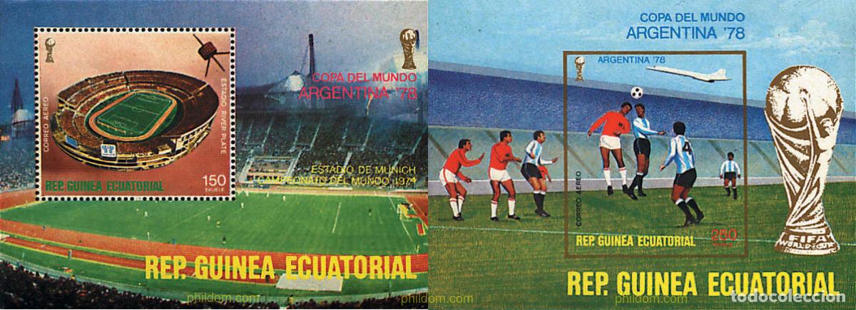 Sellos: 683563 MNH GUINEA ECUATORIAL 1977 COPA DEL MUNDO DE FUTBOL. ARGENTINA-78