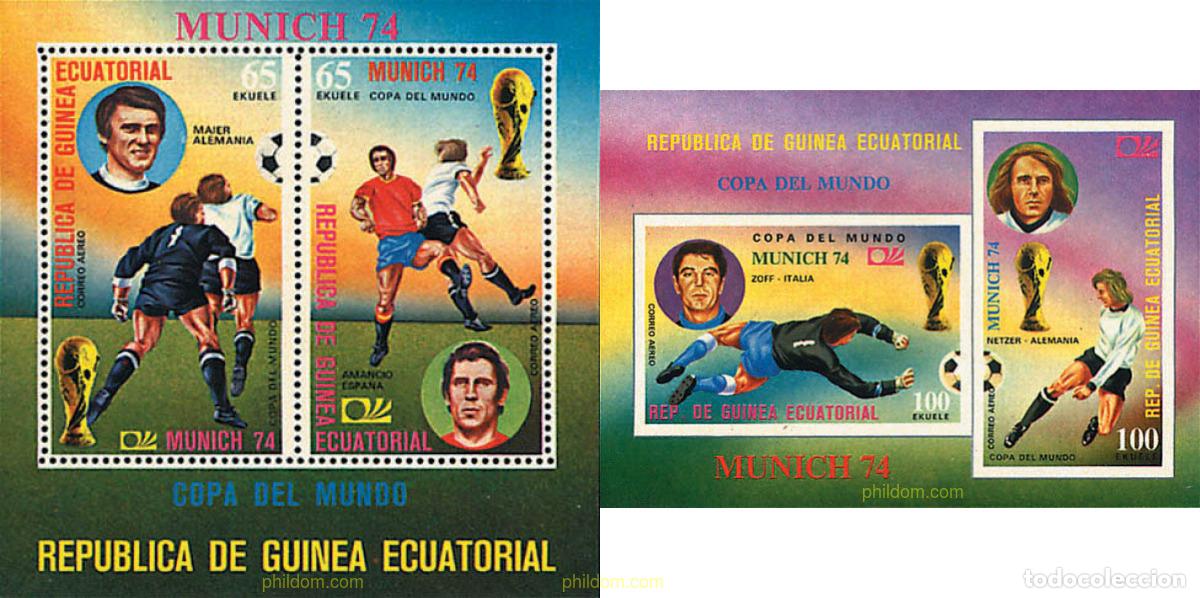 Sellos: 80655 MNH GUINEA ECUATORIAL 1974 COPA DEL MUNDO DE FUTBOL. ALEMANIA-74