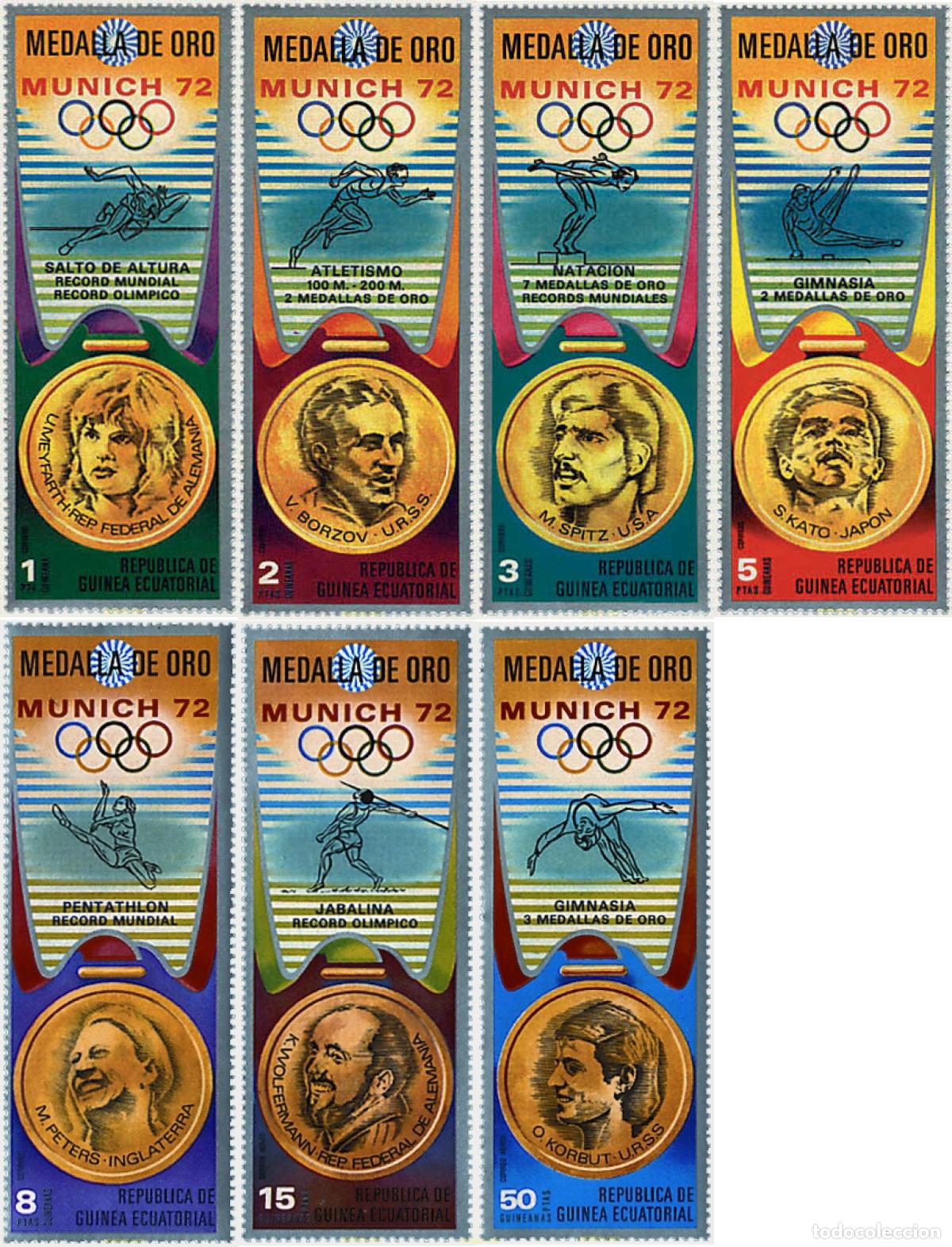 Sellos: 80158 MNH GUINEA ECUATORIAL 1972 20 JUEGOS OLIMPICOS VERANO MUNICH 1972