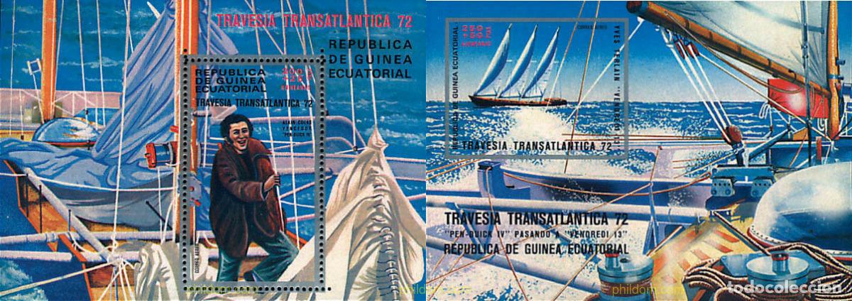 Sellos: 70857 MNH GUINEA ECUATORIAL 1973 REGATAS TRANSATLANTICAS.