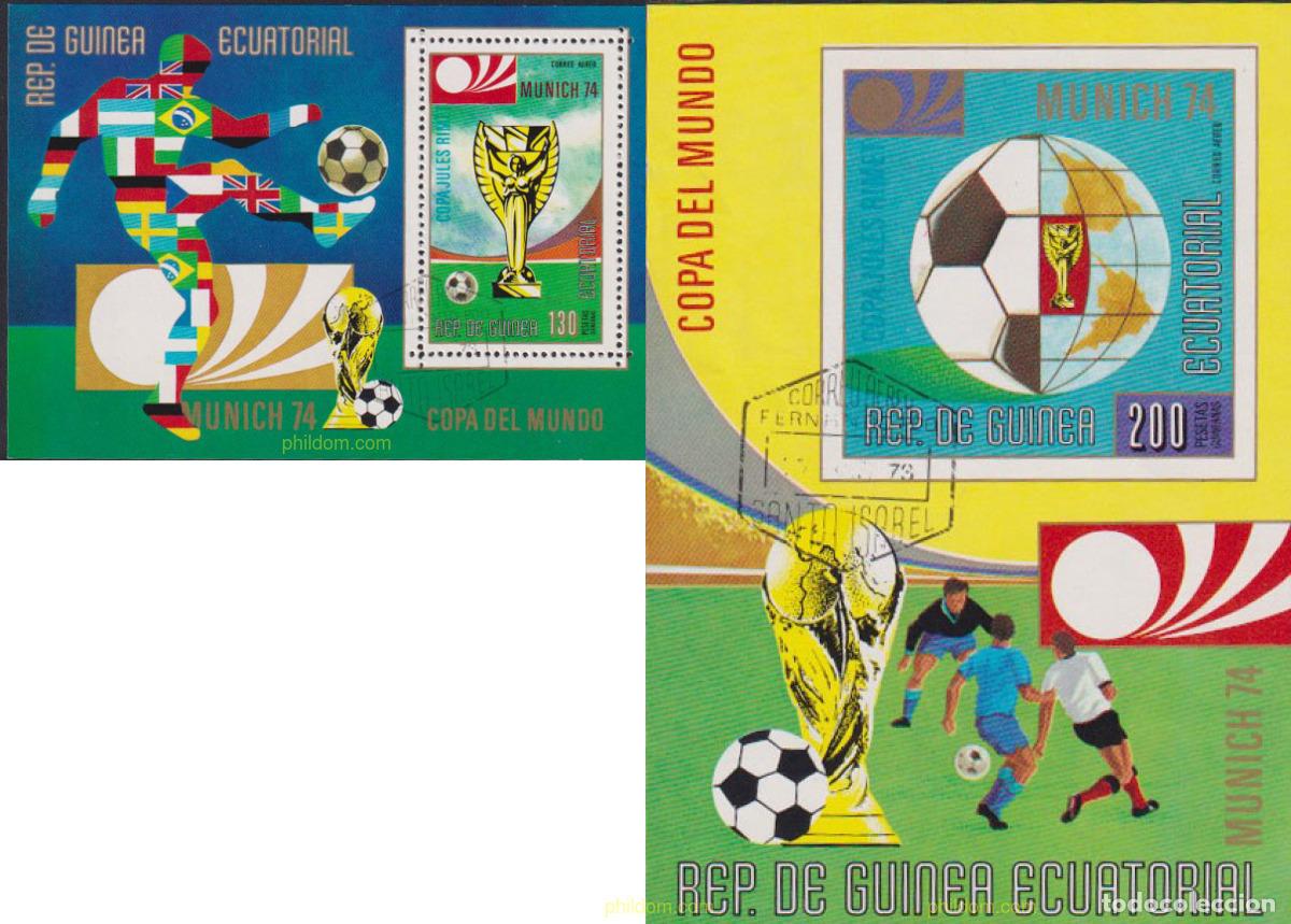 Sellos: 612672 USED GUINEA ECUATORIAL 1973 COPA DEL MUNDO DE FUTBOL. ALEMANIA-74