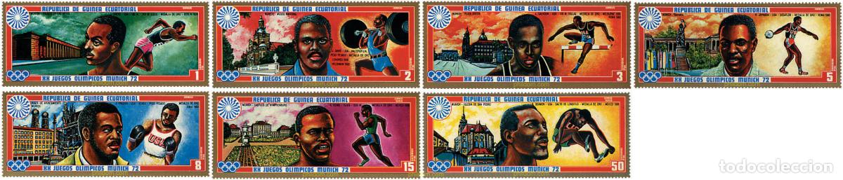Sellos: 55233 MNH GUINEA ECUATORIAL 1972 20 JUEGOS OLIMPICOS VERANO MUNICH 1972