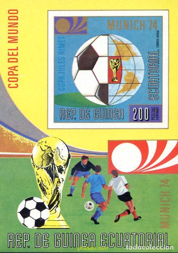 Sellos: 275037 MNH GUINEA ECUATORIAL 1974 COPA DEL MUNDO DE FUTBOL. ALEMANIA-74