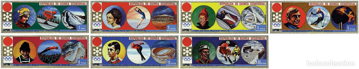Sellos: 72932 MNH GUINEA ECUATORIAL 1972 11 JUEGOS OLIMPICOS DE INVIERNO SAPPORO 1972
