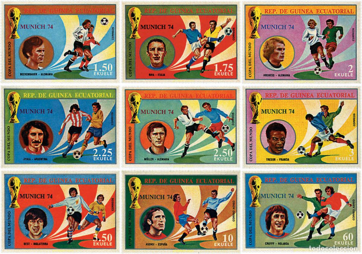 Stamps: 79777 MNH GUINEA ECUATORIAL 1974 COPA DEL MUNDO DE FUTBOL. ALEMANIA-74