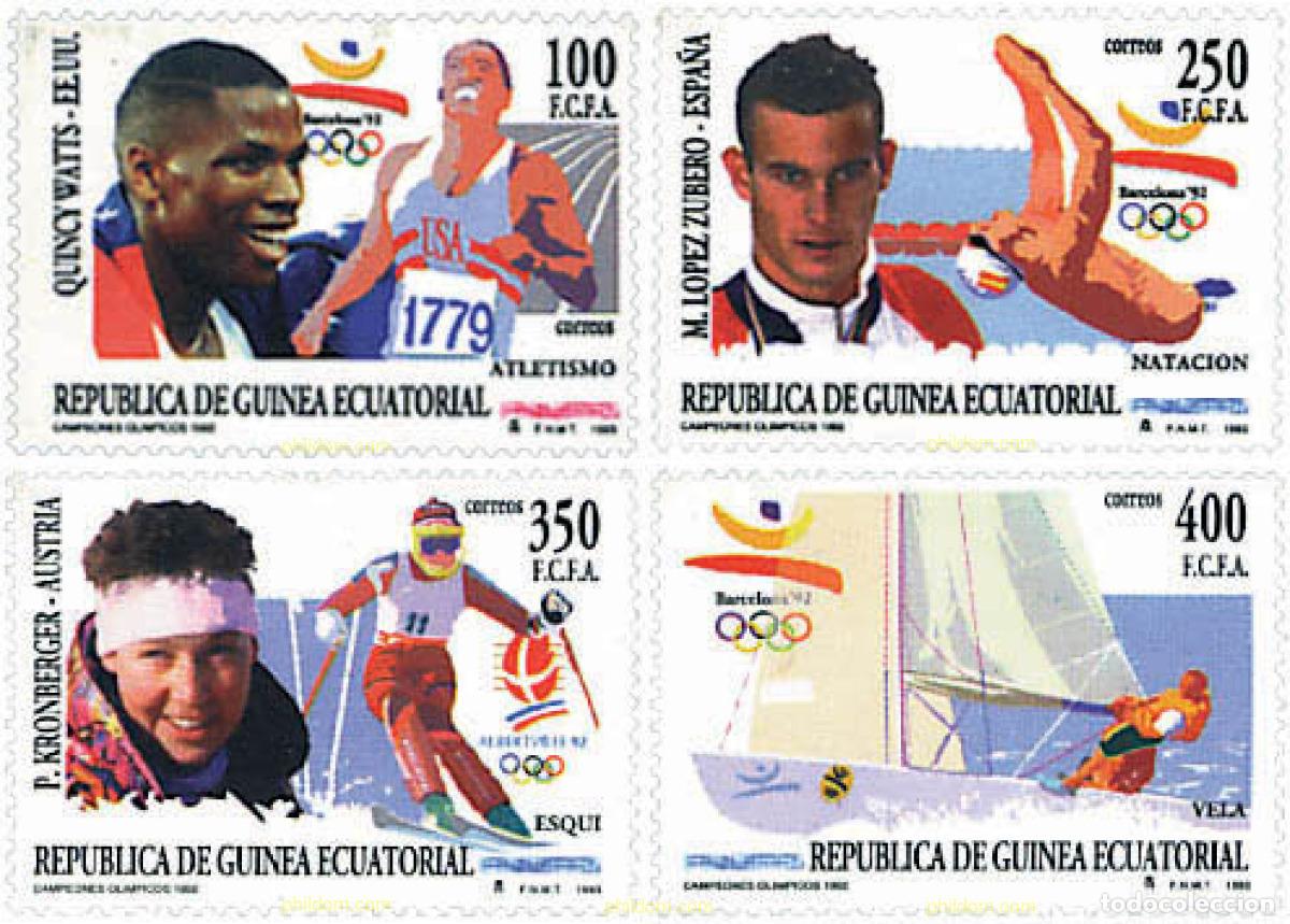 Sellos: 72617 MNH GUINEA ECUATORIAL 1993 25 JUEGOS OLIMPICOS VERANO BARCELONA 1992 - 16 JUEGOS OLIMPICOS IN