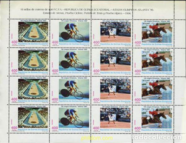Sellos: 122621 MNH GUINEA ECUATORIAL 1996 26 JUEGOS OLIMPICOS VERANO ATLANTA 1996 - CENTENARIO DE LOS JUEGO