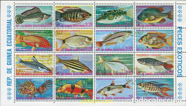 Sellos: 673147 USED GUINEA ECUATORIAL 1975 PECES