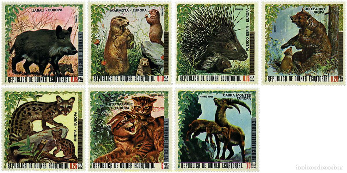 Sellos: 68777 MNH GUINEA ECUATORIAL 1976 FAUNA EUROPEA