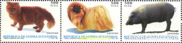 Sellos: 5956 MNH GUINEA ECUATORIAL 1995 ANIMALES DOMESTICOS