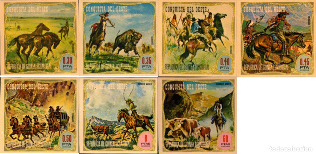 Sellos: 185550 MNH GUINEA ECUATORIAL 1974 CONQUISTA DEL OESTE