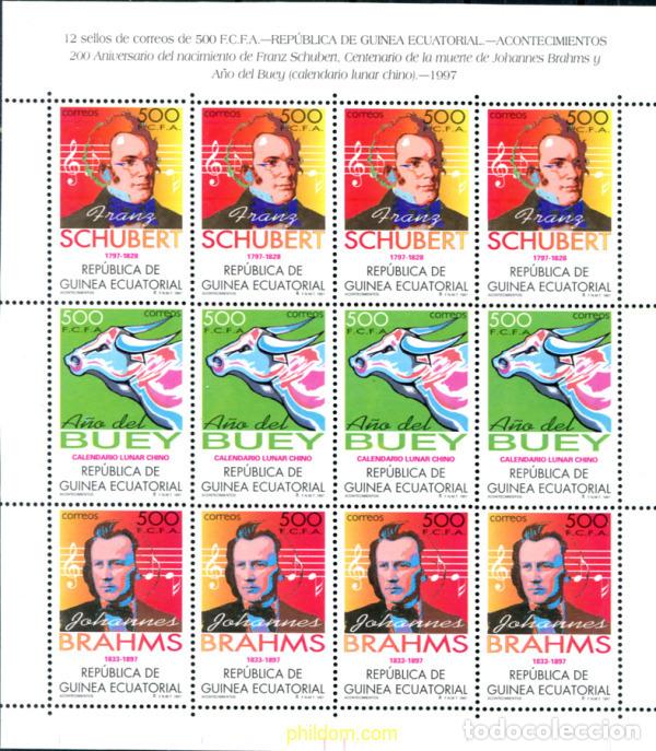 Sellos: 324038 MNH GUINEA ECUATORIAL 1997 A&Ntilde;O LUNAR CHINO - A&Ntilde;O DEL BUEY