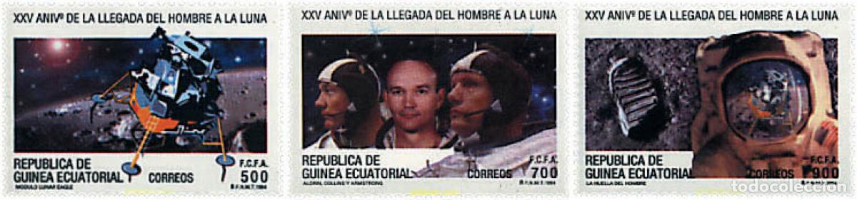 Sellos: 37621 MNH GUINEA ECUATORIAL 1994 25 ANIVERSARIO DEL PRIMER HOMBRE EN LA LUNA