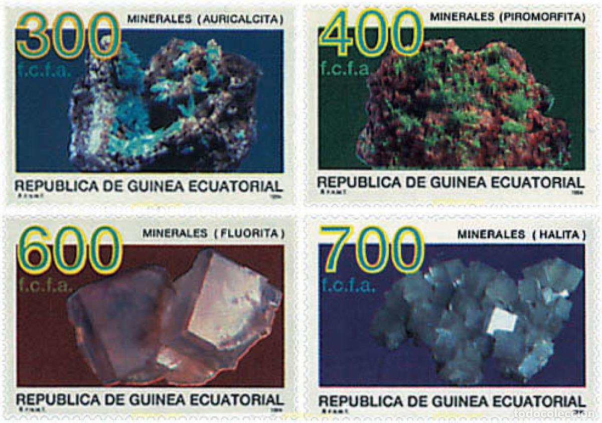 Sellos: 37620 MNH GUINEA ECUATORIAL 1994 MINERALES