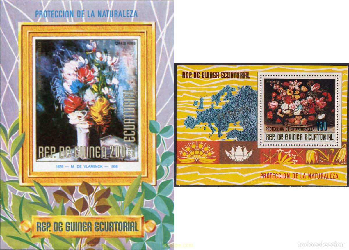 Sellos: 91827 MNH GUINEA ECUATORIAL 1974 FLORES DE NORTE AMERICA