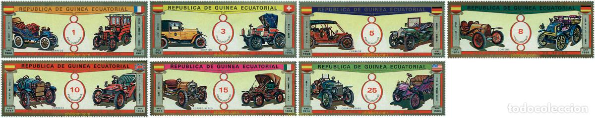 Sellos: 68778 MNH GUINEA ECUATORIAL 1976 EXPOSICION DE COCHES DE EPOCA