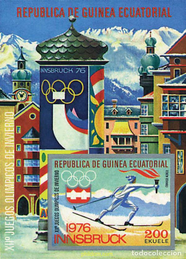 Sellos: 681963 MNH GUINEA ECUATORIAL 1975 12 JUEGOS OLIMPICOS INVIERNO INNSBRUCK 1976