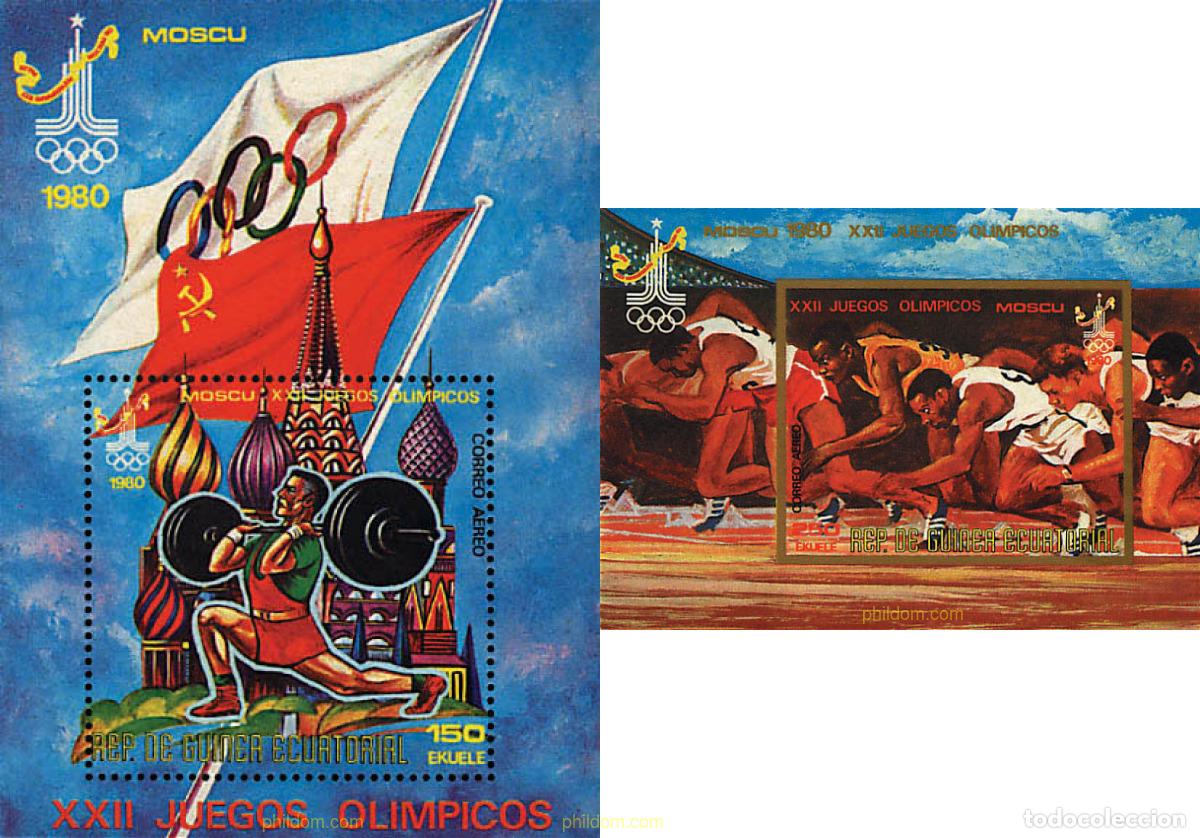 Sellos: 80604 MNH GUINEA ECUATORIAL 1978 22 JUEGOS OLIMPICOS VERANO MOSCU 1980