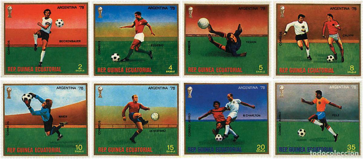 Sellos: 70881 MNH GUINEA ECUATORIAL 1977 COPA DEL MUNDO DE FUTBOL. ARGENTINA-78