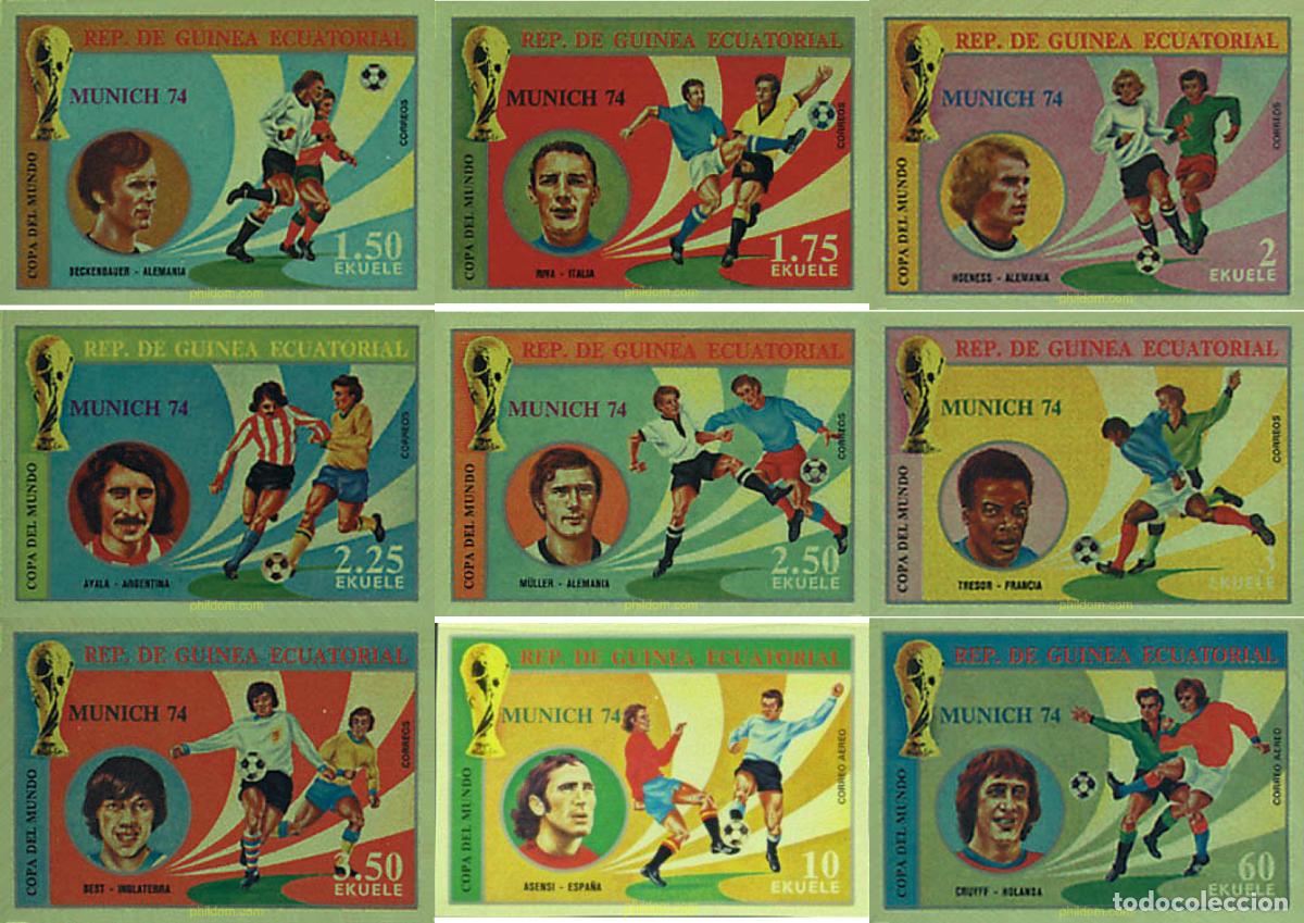 Sellos: 13563 MNH GUINEA ECUATORIAL 1974 COPA DEL MUNDO DE FUTBOL. ALEMANIA-74