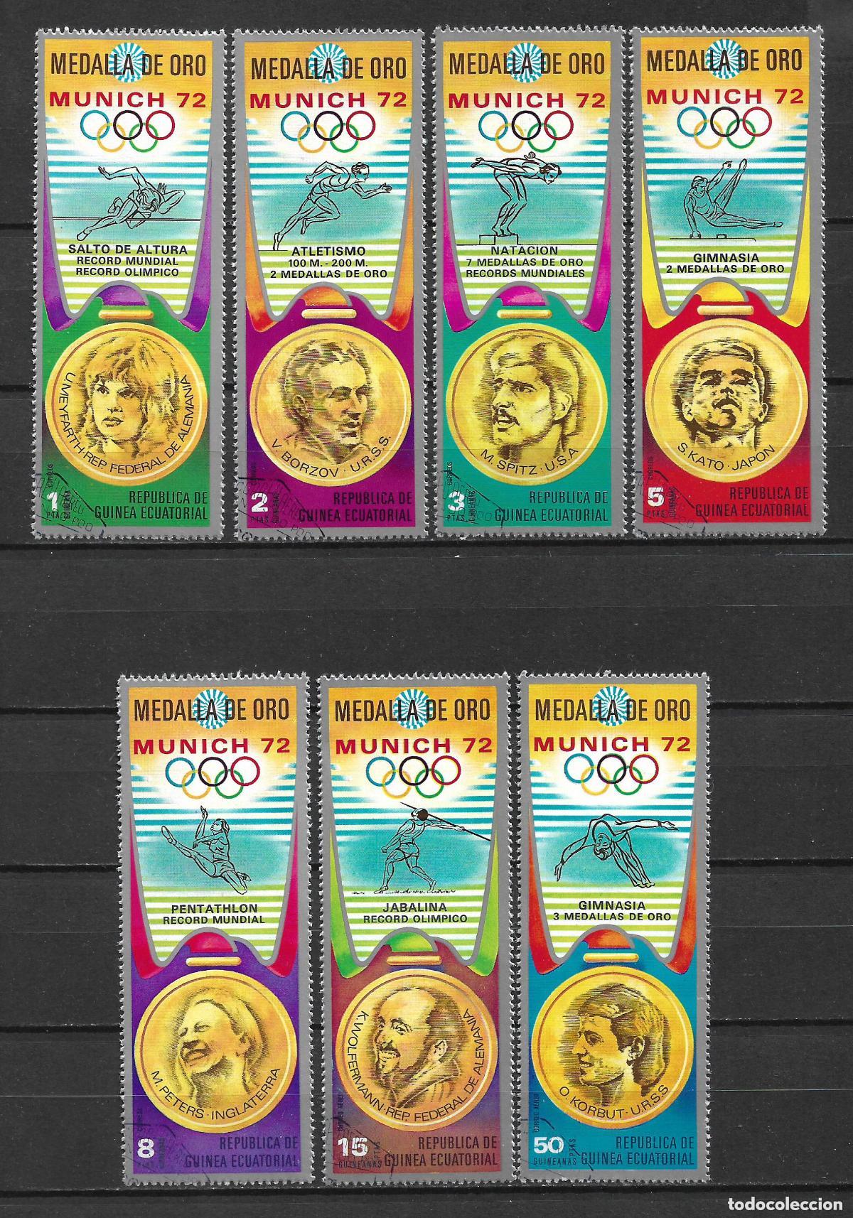 Sellos: guinea ecuatorial 1972 serie completa usado - 1/7