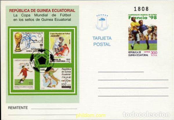 Sellos: 213522 MNH GUINEA ECUATORIAL 1997 COPA DEL MUNDO DE FUTBOL. FRANCIA-98