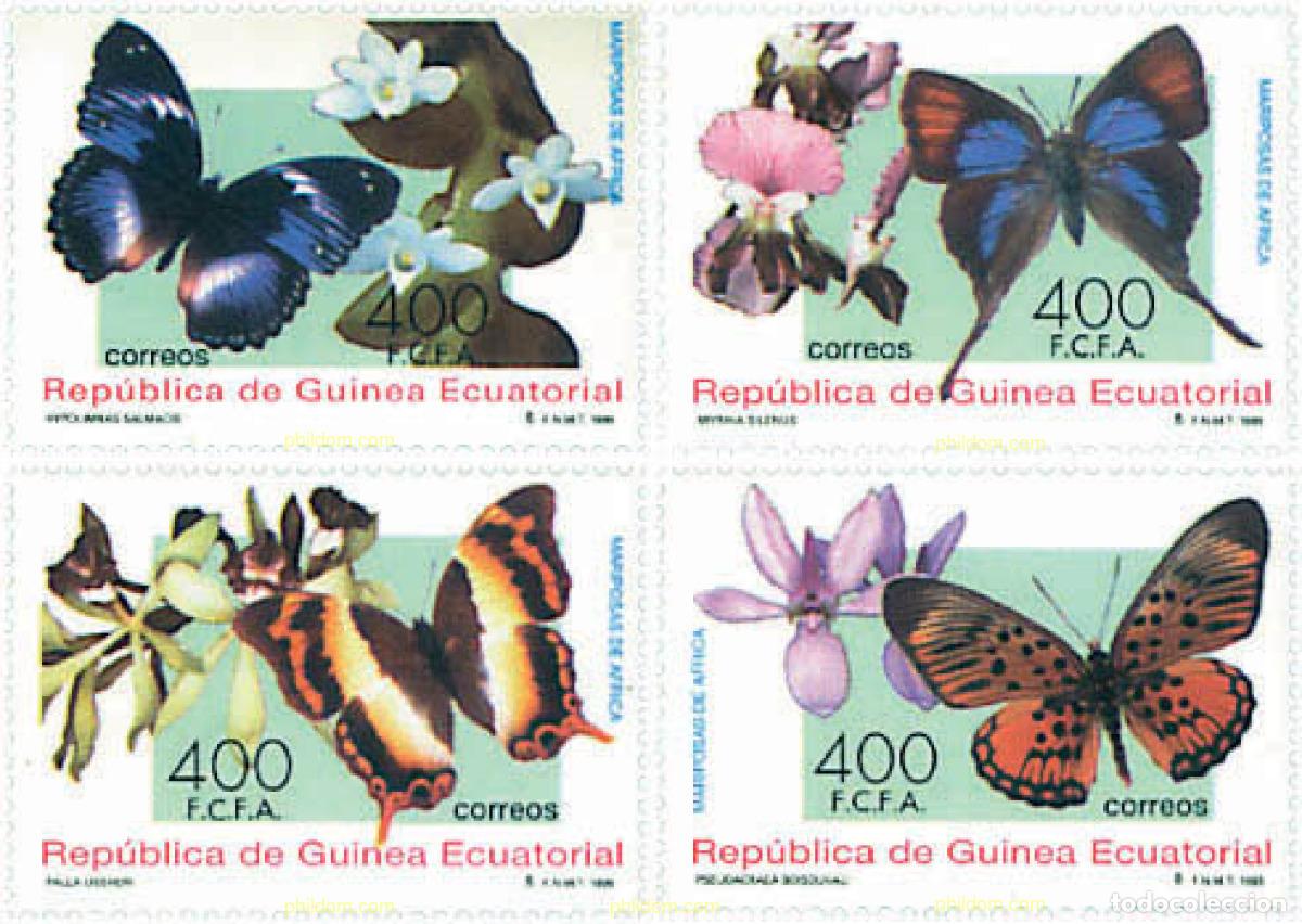 Selos: 91822 MNH GUINEA ECUATORIAL 1995 MARIPOSAS
